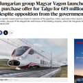 A Magyar Vagon magyar konszern 619 milliós vételi ajánlatot tett a Talgóra  ....