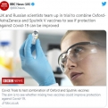 A brit és orosz vakcina elegyét tesztelik